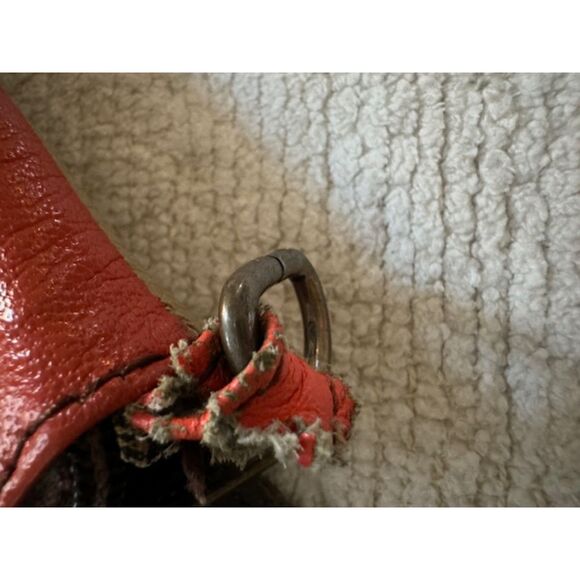 Soruka Women's Saddle clutch, multicolor, animal print, wristlet. - Picture 8 of 14